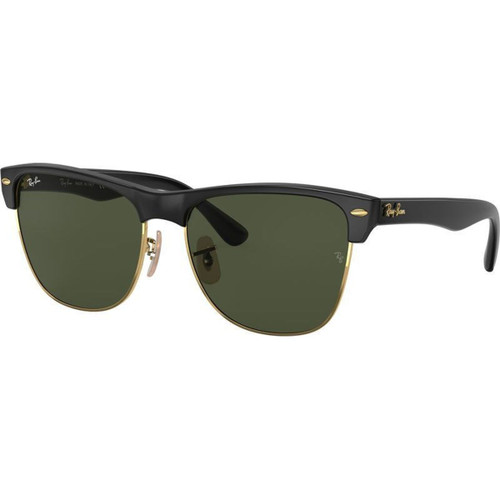 Ray-Ban Clubmaster Oversized RB4175 Black Green Angle