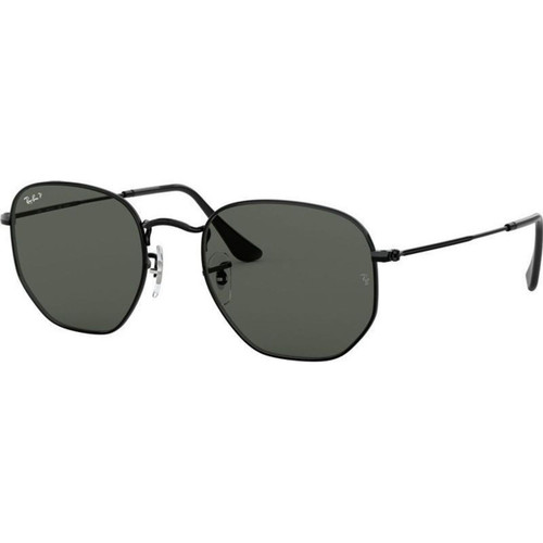 Ray-Ban Hexagonal Flat RB3548N Black Green Polarised Angle