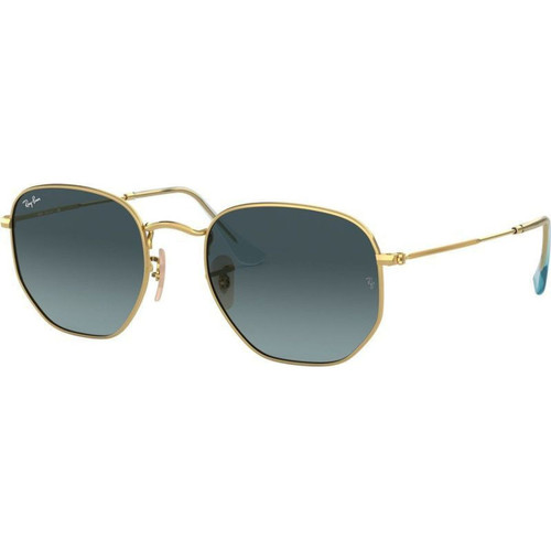 Ray Ban Hexagonal Flat RB3548N Gold Blue Gradient Angle