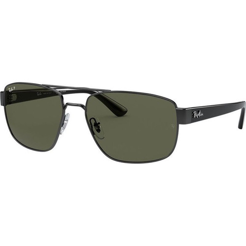 Ray-Ban RB3663 Gunmetal Green Polarised Angle