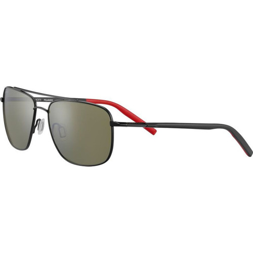 Serengeti Tellaro Shiny Black and Red angle image