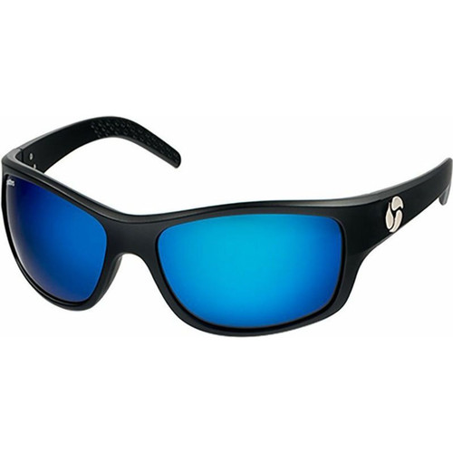 Spotters Fusion Matte Black/Blue Mirror Glass Polarised Lenses