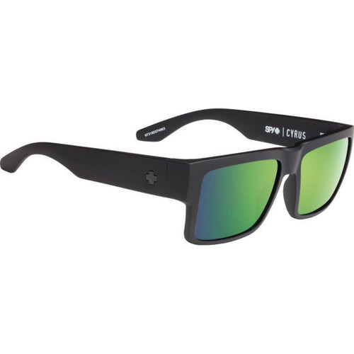 Spy Cyrus Matte Black Green Spectra Sunglasses Angle Image