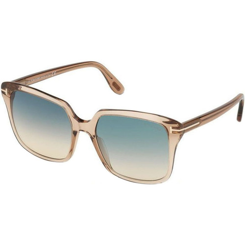 Tom Ford Faye 02 FT0788 Crystal Brown Blue Gradient Angle