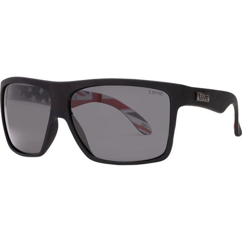 Liive Hoy 4 Matte Black OZ Grey Polarised Angle