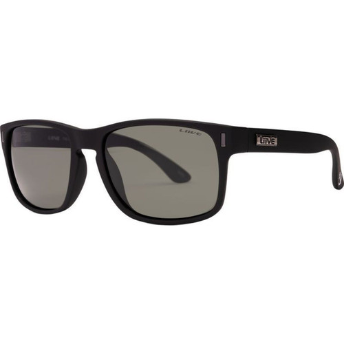 Liive The Lewy Matte Black Grey Polarised Angle