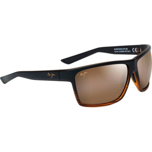 Maui Jim Alenuihaha Dark Brown Stripe Angle