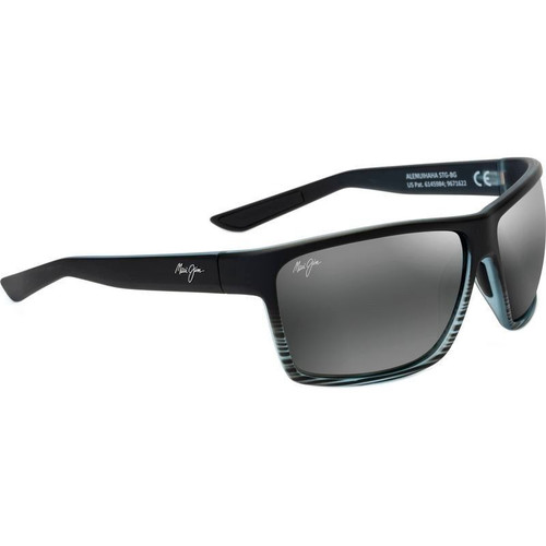 Maui Jim Alenuihaha Grey Black Stripe Angle