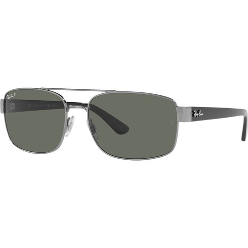 Ray Ban RB3687 Gunmetal Green Polarised Angle