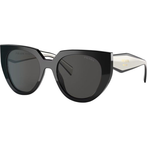Prada PR14WSF Black and Talc Dark Grey Angle