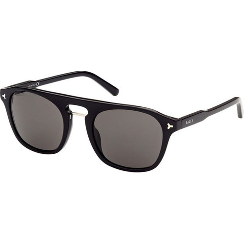 BALLY BY0057 Shiny Black Smoke Angle