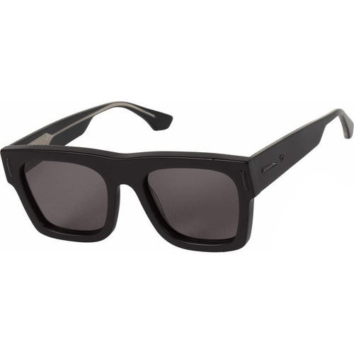 Valley Alta Matte Black Sunglasses Angle Image