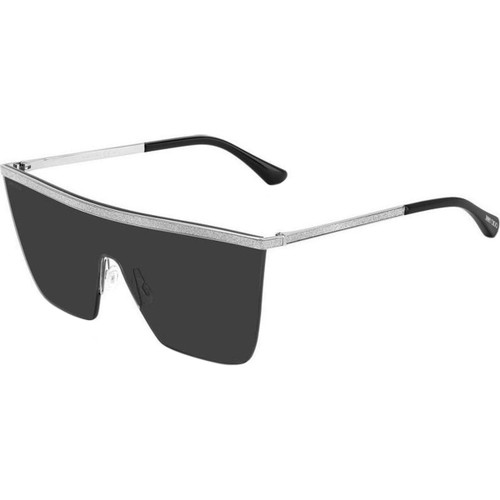 Jimmy Choo Leah Silver Black Grey Angle