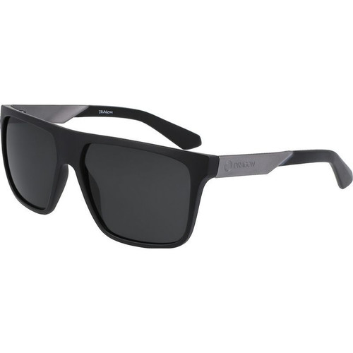 Dragon Eyewear Vinyl Matte Black Smoke Angle