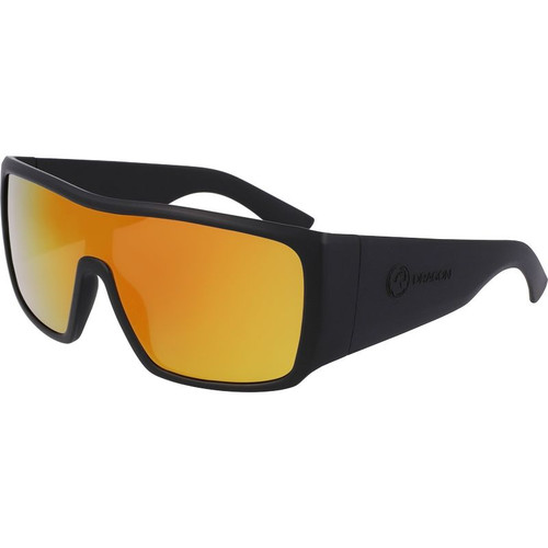 Dragon Eyewear Rocker Matte Black Red Ionised Angle