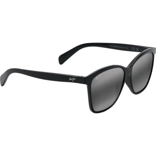 Maui Jim Liquid Sunshine Gloss Black Neutral Grey Polarised Angle