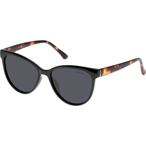 Cancer Council Evandale Black Berry Tort Smoke Polarised Angle
