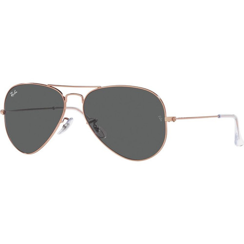 Ray-Ban Aviator Classic RB3025 Rose Gold Dark Grey Angle