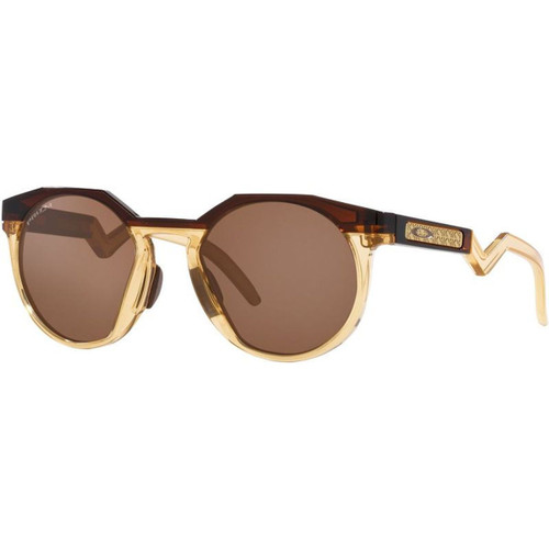 Oakley HSTN 2.0 Amber Light Curry Prizm Tungsten Angle