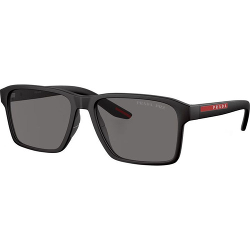 Prada Linea Rossa PS05YS Black Rubber Grey Polarised Angle