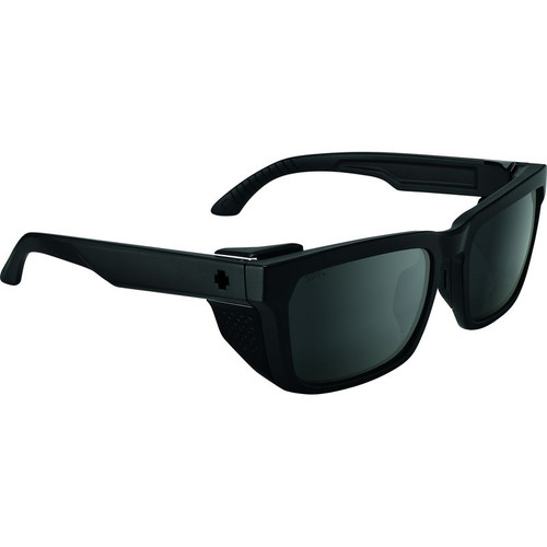 Spy Helm Tech Matte Black Sunglasses Angle Image