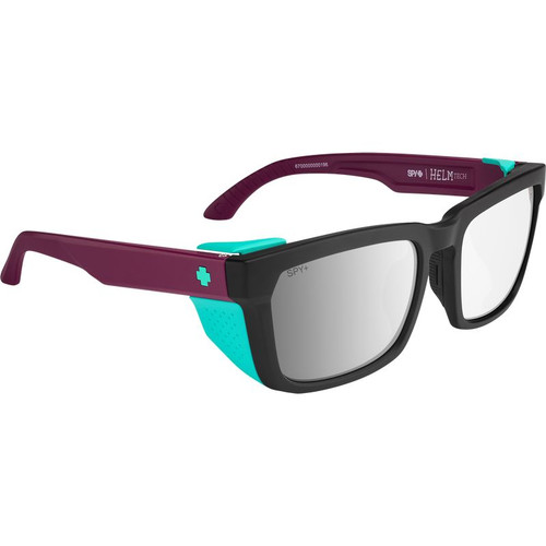Spy Helm Tech Black Purple Sunglasses Angle Image