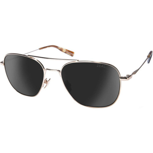 Zeal Optics Skyway Rose Gold Dark Grey Polarised Angle
