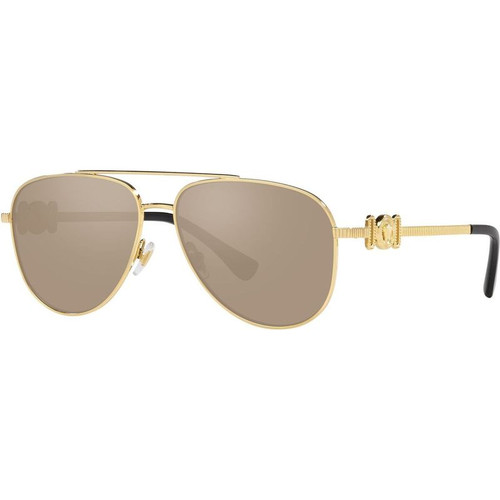 Versace Kids VK2002 Gold Brown Sunglasses Angle Image