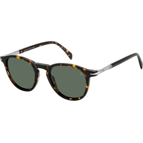 David Beckham DB 1114/S Havana Ruthenium Green Angle
