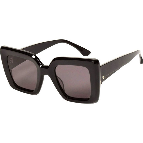 Valley Amour Gloss Black Sunglasses Angle Image