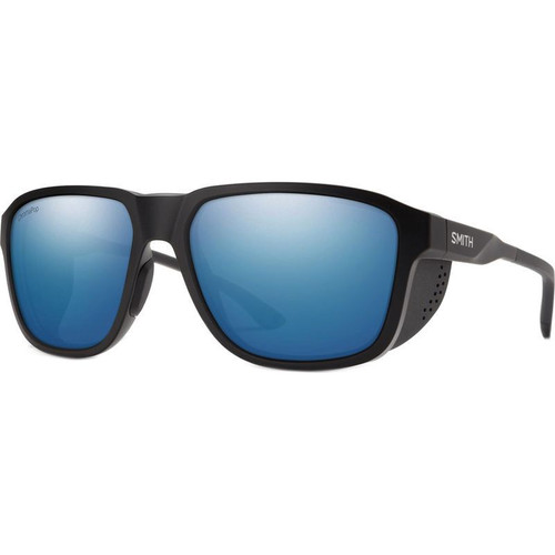 Smith Embark Matte Black Blue Sunglasses Angle Image