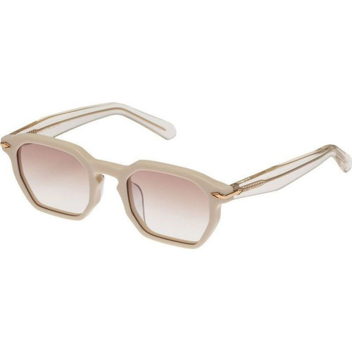 Karen Walker Trillion Ivory Sand Sunglasses Angle Image
