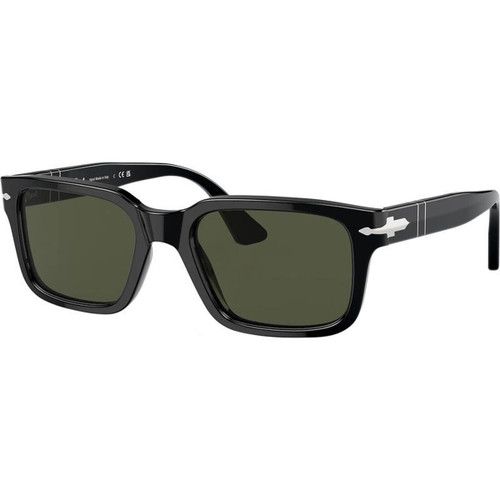 Persol PO3272S Black Green Glass Angle