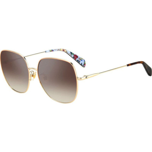 Kate Spade Charli Red Gold Sunglasses Angle Image