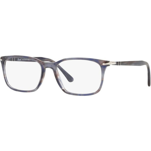 Persol PO3189V Striped Grey Glasses Angle Image