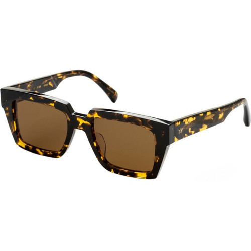 AM Eyewear Lukie Large Seventies Tort Brown Angle