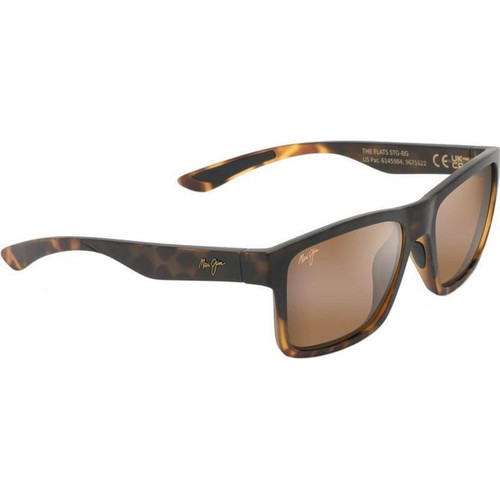 Maui Jim The Flats Black Tortoise Sunglasses Angle Image