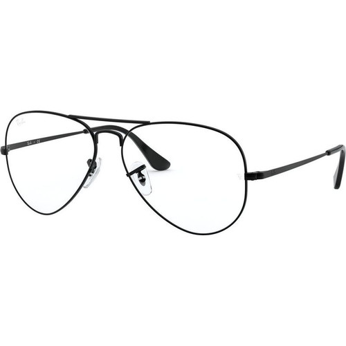 Ray-Ban Aviator RX6489 Glasses Black Angle Image