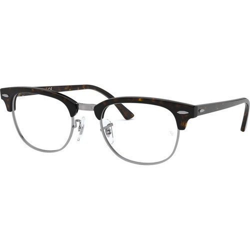 Ray-Ban Clubmaster RX5154 Dark Havana Glasses Angle Image