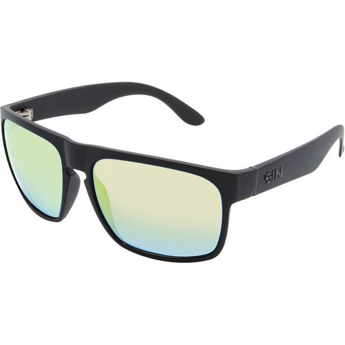 SIN Peccant Matte Black Matte Green Sunglasses Angle Image