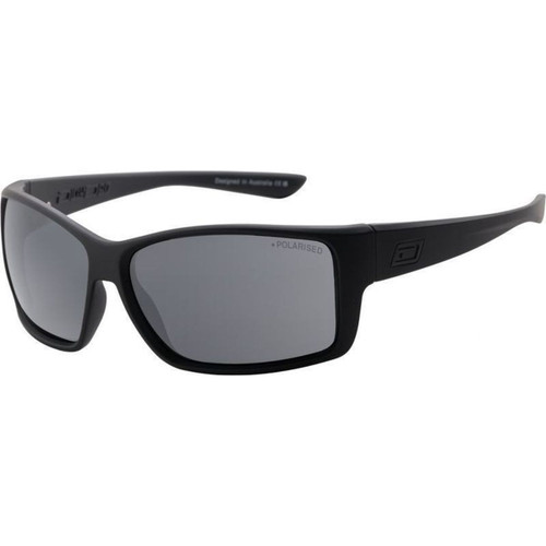 Dirty Dog Hood Satin Black Sunglasses Angle Image