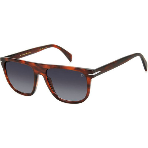David Beckham DB 7111/S Brown Horn Sunglasses Angle Image