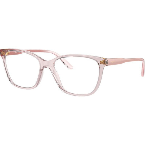 Vogue VO5518 Transparent Pink Glasses Angle Image