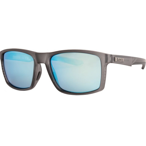 Liive Carver Matte Smoke Blue Mirror Angle