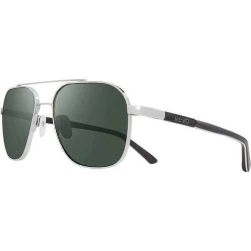 Revo Harrison Chrome Smokey Green Polarised Angle