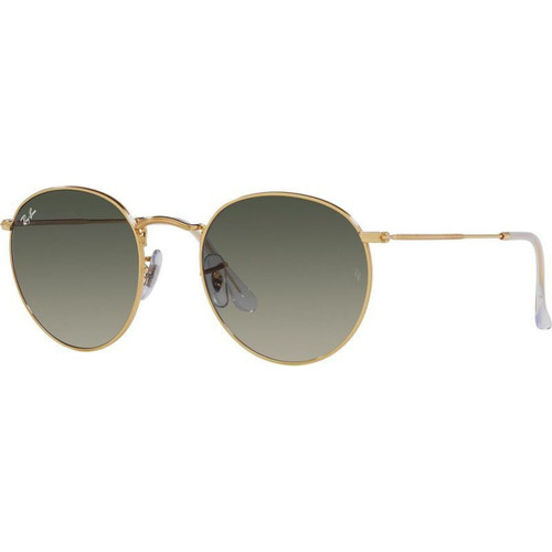 Ray-Ban Round Metal RB3447 Gold Grey Angle