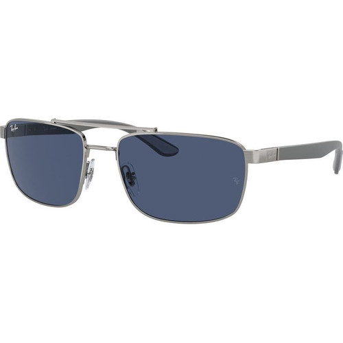 Ray-Ban RB3737 Gunmetal Dark Blue Angle