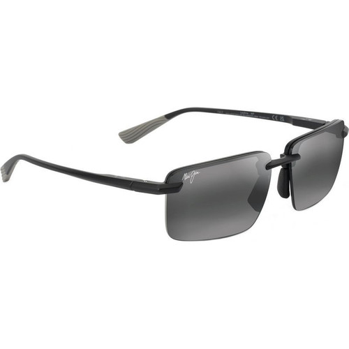Maui Jim Laulima Matte Black Neutral Grey Angle