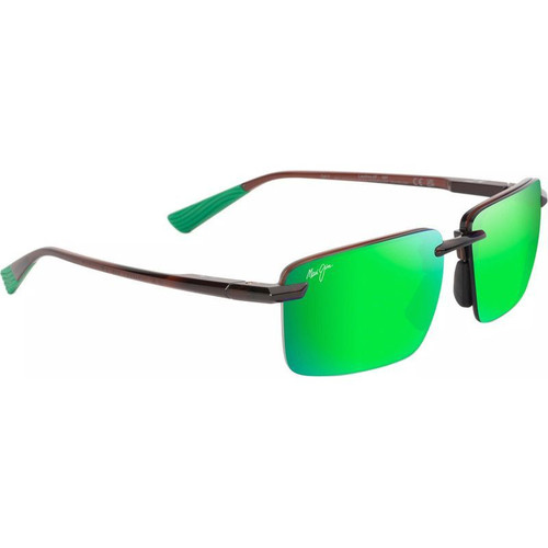 Maui Jim Laulima Alt Fit Shiny Transparent Brown Angle