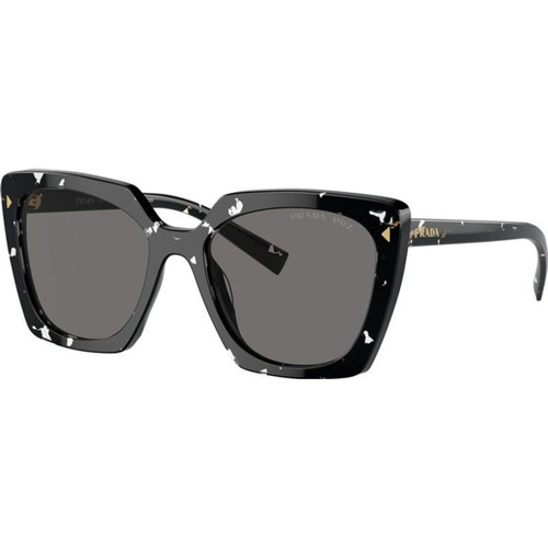 Prada PR23ZS Black Crystal Tortoise Grey Polarised Angle